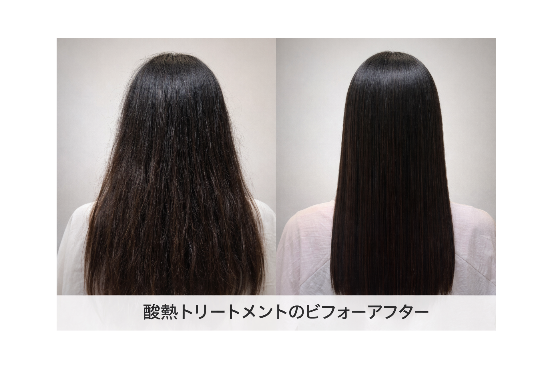 酸熱トリートメントとは？bフォーアフターの画像