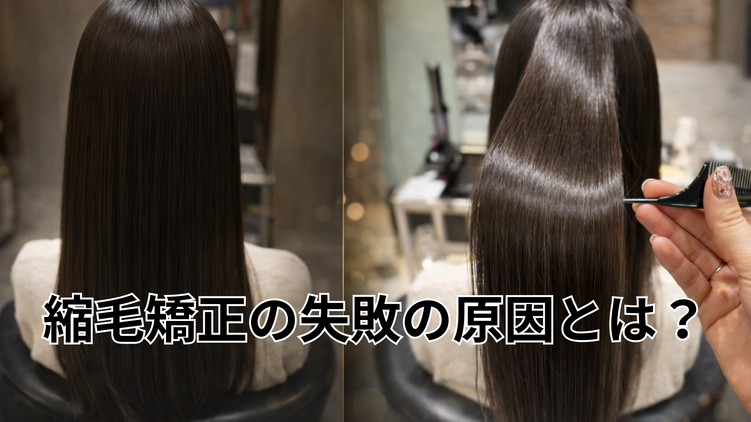 縮毛矯正の失敗と原因について美容誌が解説してる画像